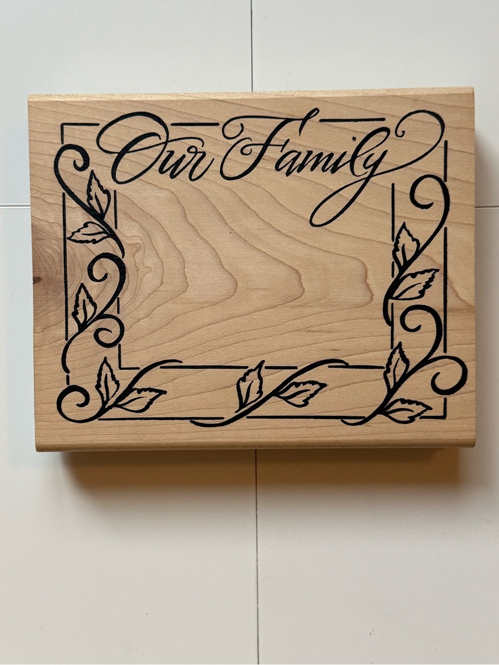 Denami Design Rubber Stamps Our Family Ivy Design Large 1998